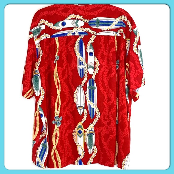 VTG Diamond Head Hawaiian Shirt Reds EUC - XL - Picture 2 of 7